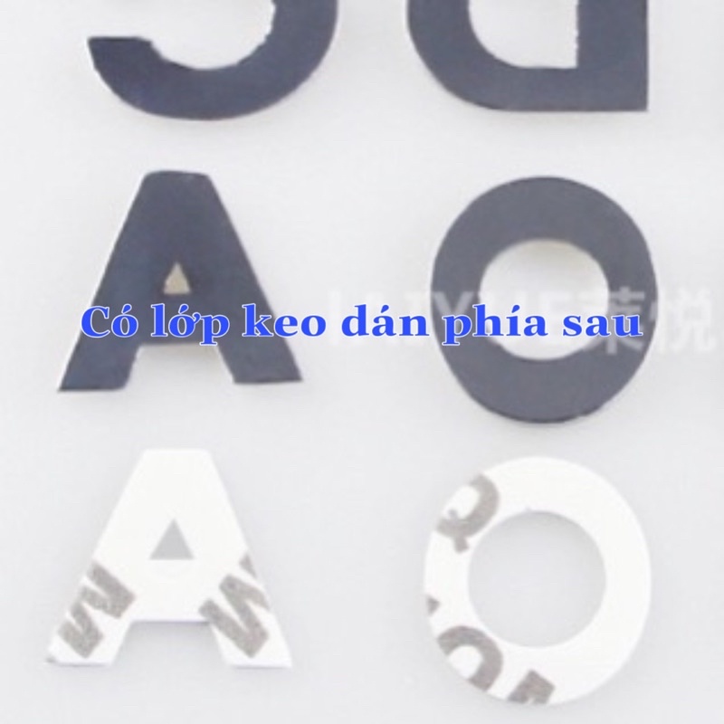 Chữ cái hợp kim kim loại trang trí ô tô
