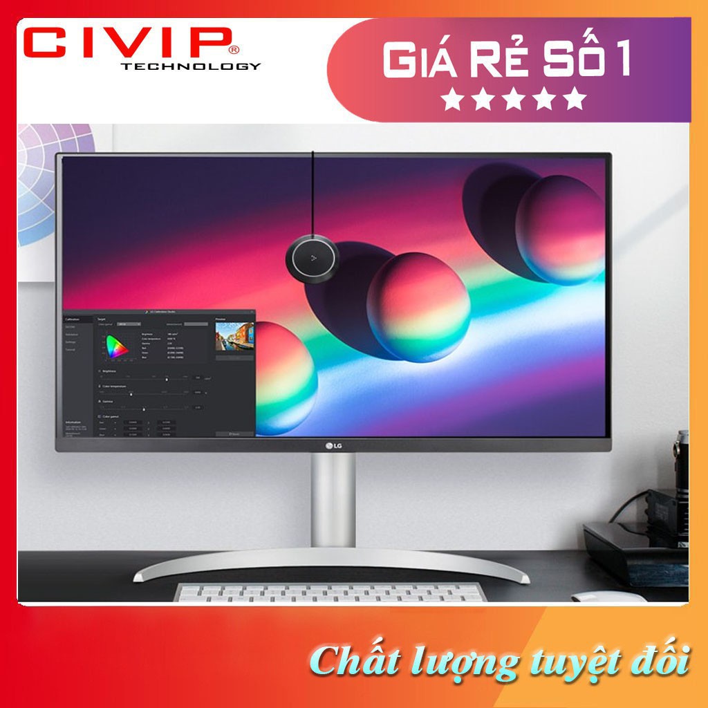Màn hình máy tính LG 27UP850-W UHD 4K 27'' IPS VESA DisplayHDR™ 400 USB Type-C™ Chân đế linh hoạt