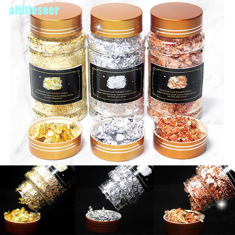 【Bar】Gold Leaf Flakes Resin Filler Confetti Filling For DIY Epoxy Resin Craft
