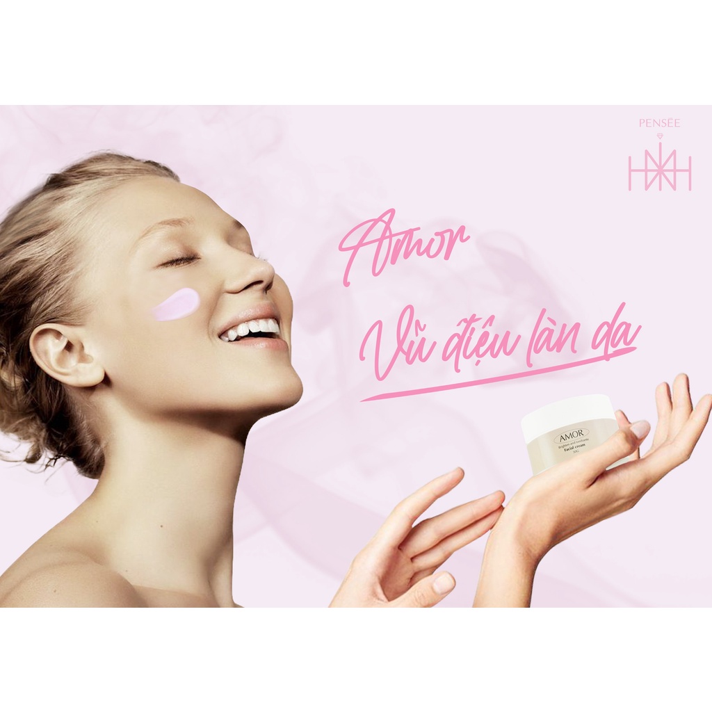 Kem nâng tone sáng da tự nhiên, giảm thâm, chống nắng Amor - Pensée