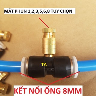 Béc phun sương bằng đồng số 1-2-3-5-6-7-8 kèm BAO GỒM ĐẾ NHỰA CHỊU NHIỆT