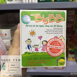 BigBB xanh - - hỗ trợ ổn định tiêu hóa, tăng sức đề kháng cho bé - Cốm Big BB hộp 16 gói
