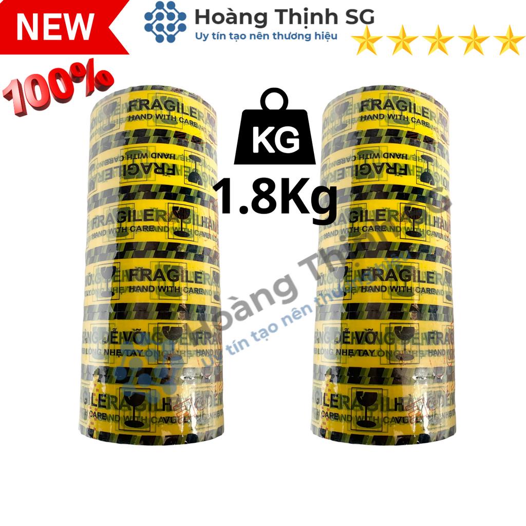 Băng Keo hàng dễ vỡ 200 YARD, Nặng 1.8KG, Gồm 6 cuộn/1 cây, lỗi nhỏ đúng số KG
