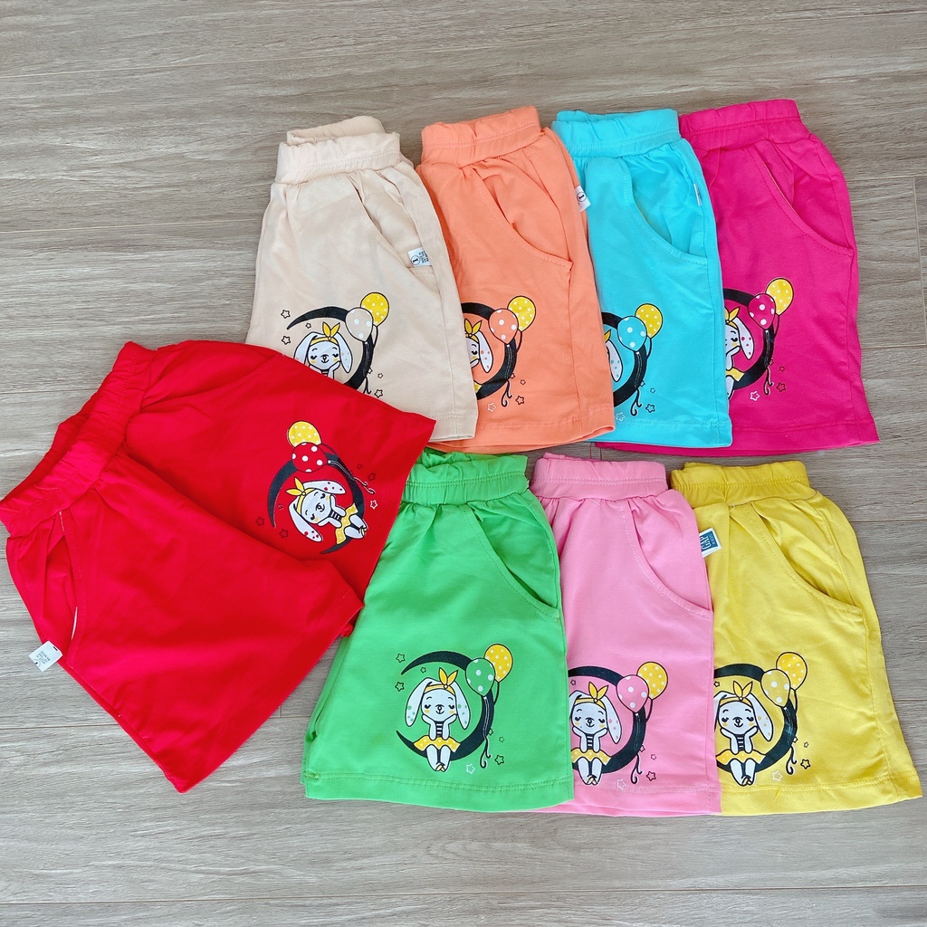 Lyvyshop - (Cotton chính phẩm) Quần đùi cotton bé gái từ 09-28kg