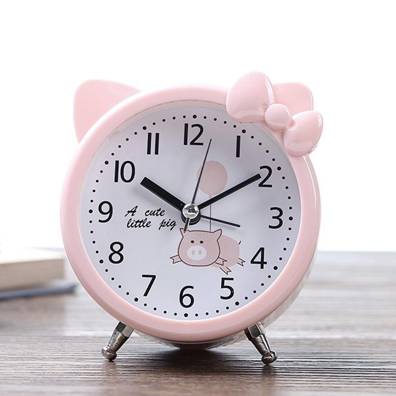 Đồng Hồ Báo Thức Để Bàn Hình Mèo Hoạt Hình Dễ Thương