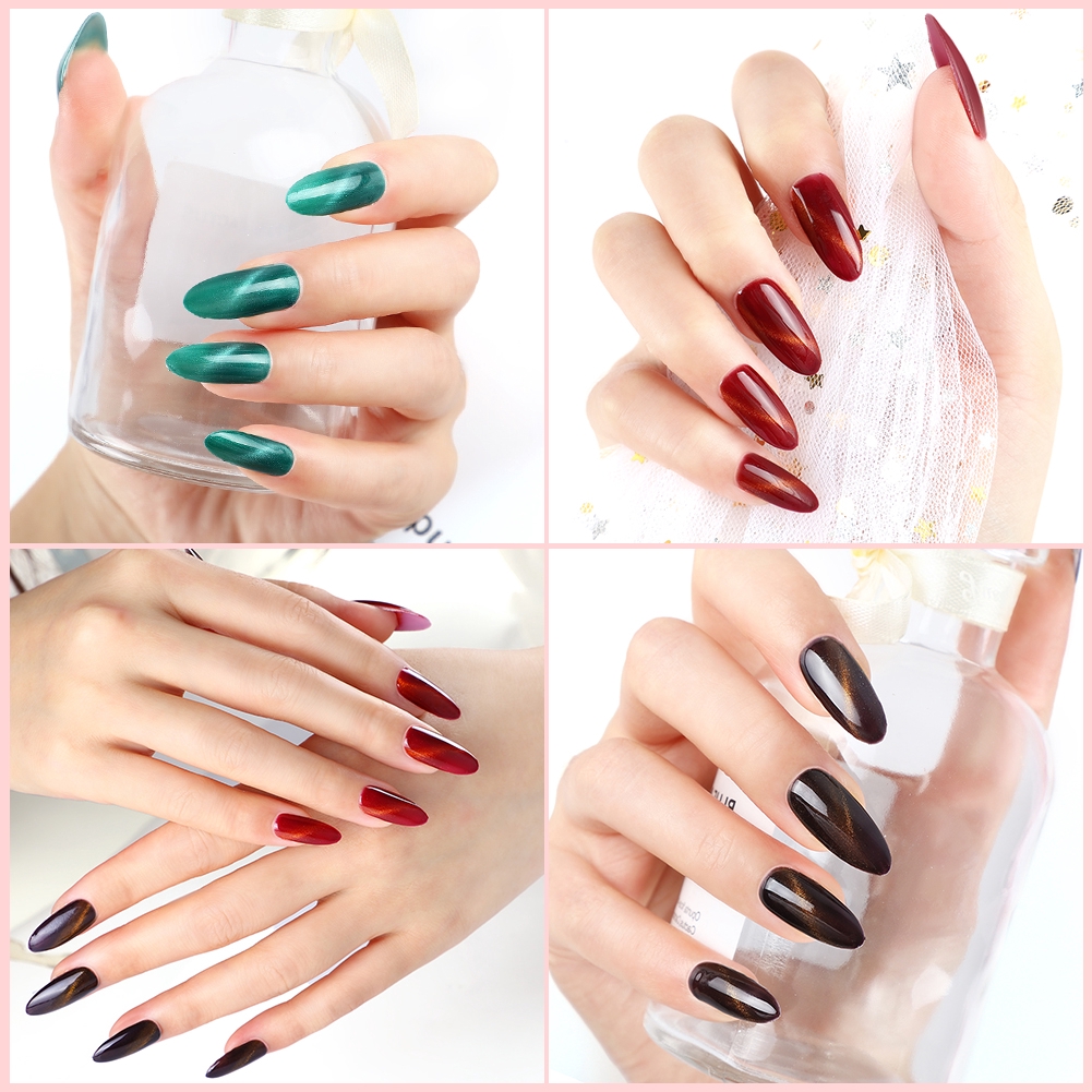 [Hàng mới về] Lọ Sơn Móng Tay Từ Tính 8ml Màu Mắt Mèo Thời Trang