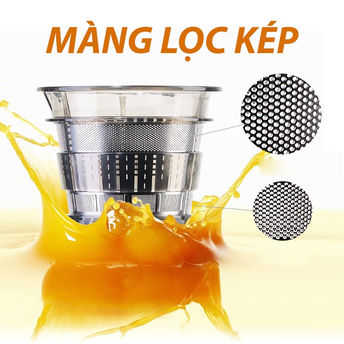 MÁY ÉP CHẬM HX-RH512 - Máy ép tốc độ chậm cỡ lớn - Ép kiệt bã - Làm sữa hạt - Máy ép Hongxin
