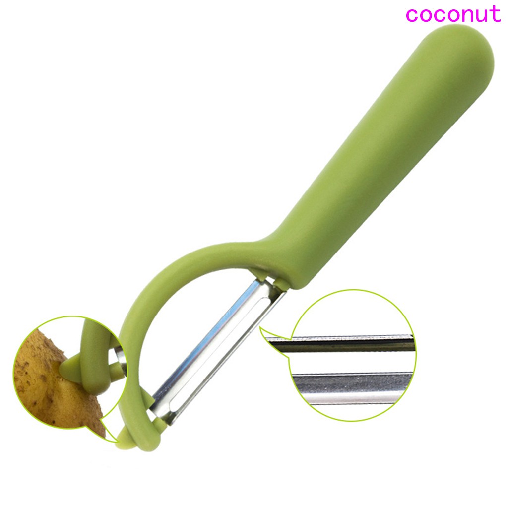 Fruit Vegetable Stainless Steel Peeler Paring cutter Round Handle Tools Kitchen Processor Random Color