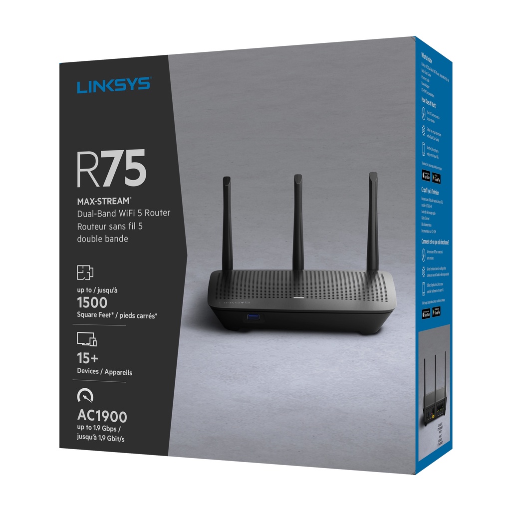 Bộ phát wifi Linksys EA7500S Router WiFi 802.11 AC chuẩn AC1900 2 băng tần