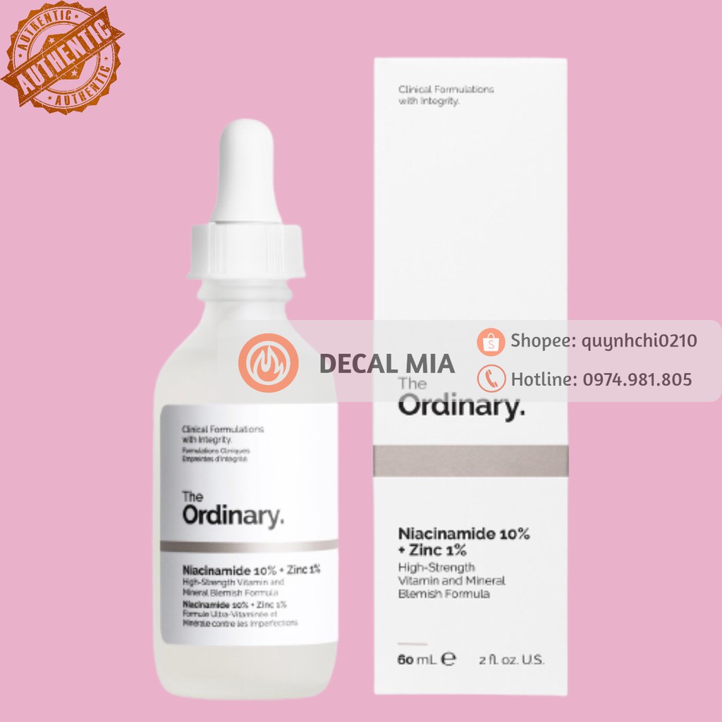 The Ordinary Niacinamide 10% + Zinc 1%
