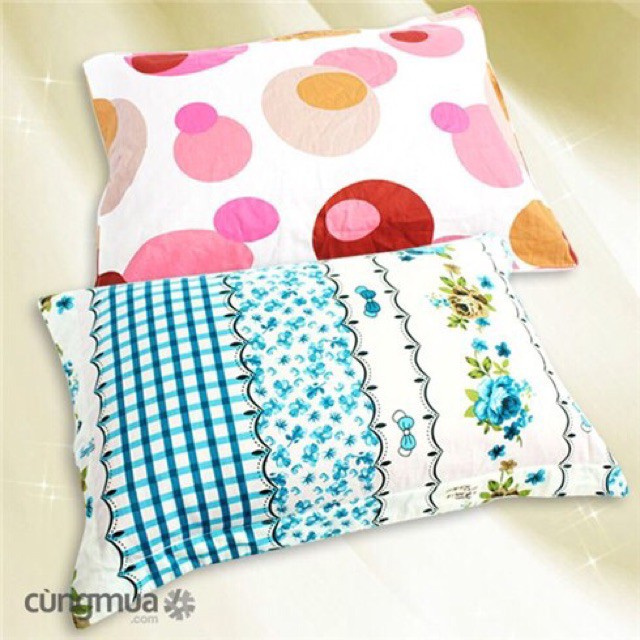 Chuyên sỉ VỎ ÁO GỐI NẰM COTTON THẮNG LỢI 40x60 & 50x70 (INBOX CHỌN MẪU) | BigBuy360 - bigbuy360.vn