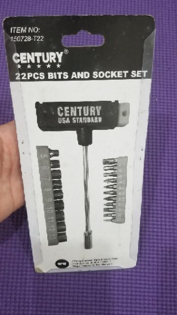 Bộ tuýp 22 món vặn vít century chính hãng