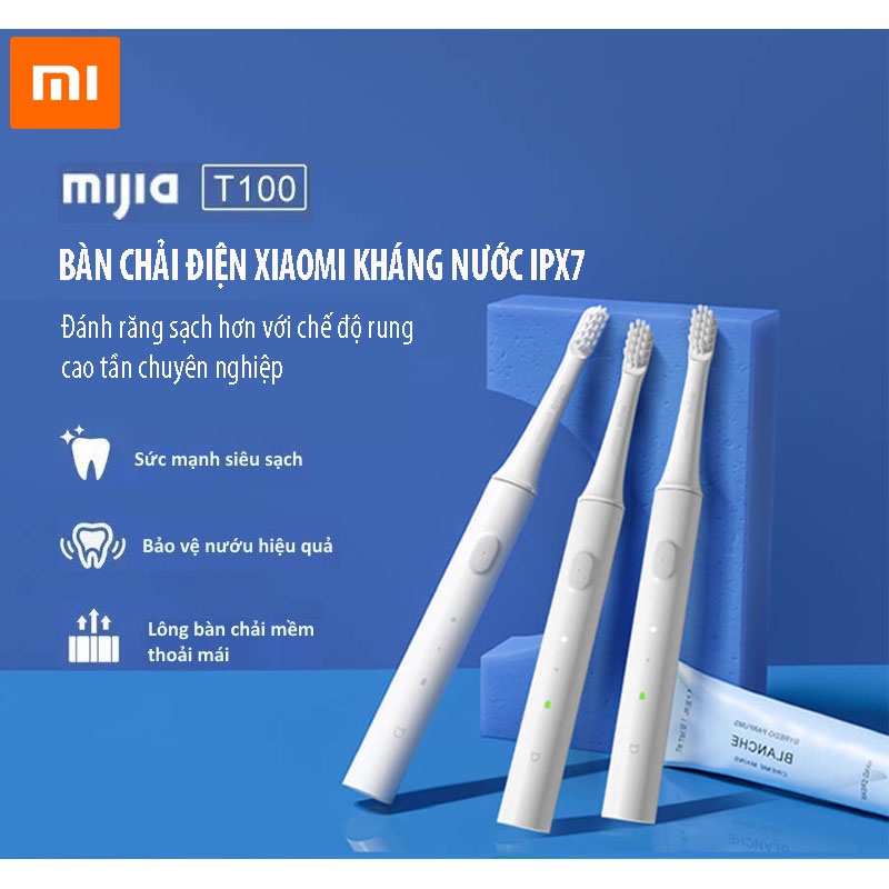 Bàn Chải Điện Đa Năng Xiaomi Mijia T100 Chính Hãng Bàn Chải Máy sóng Âm OEM Dành Cho Người Lớn Và Trẻ em