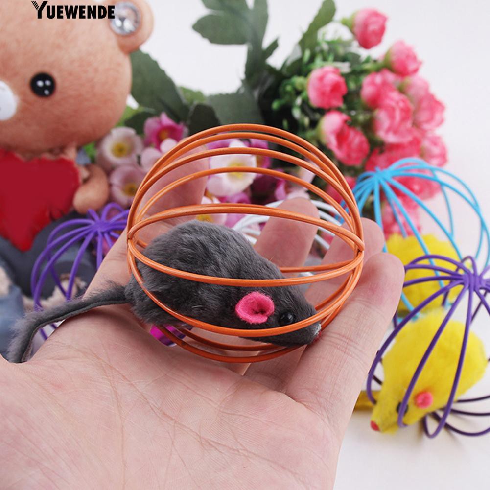 Bóng đồ chơi có chuột giả xinh xắn cho mèo cưng