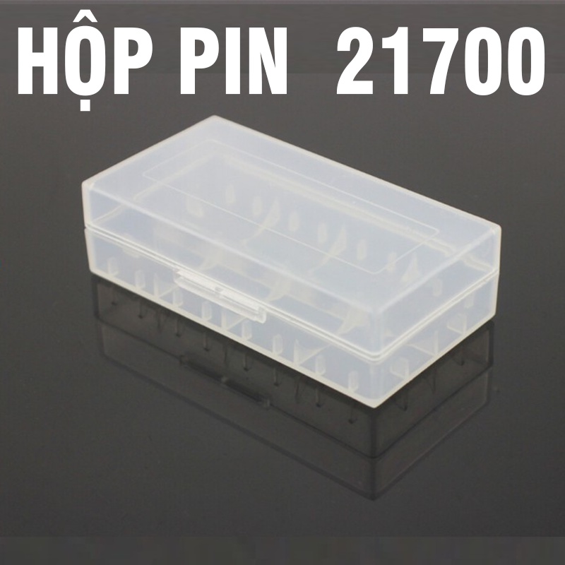 Hộp đựng 2 pin 21700 / 20560 bằng nhựa