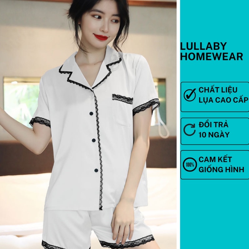 Pijama lụa cao cấp vải lụa mịn mát có size Lullaby Homewear