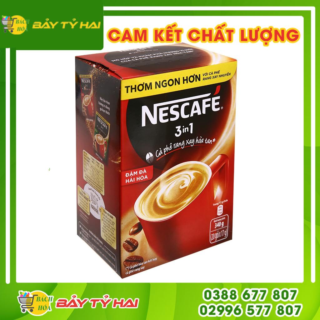 Cà phê sữa NesCafé 3 in 1 đậm đà hài hòa hộp 340gr