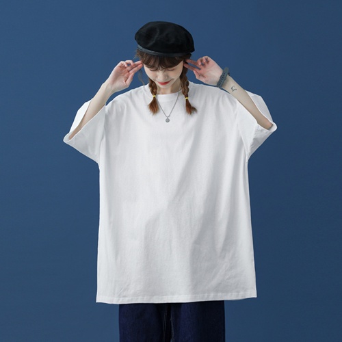 Áo phông nam nữ trơn unisex basic tee form rộng thun cổ tròn cotton oversize trắng đen ulzzang giá rẻ in cool ngầu