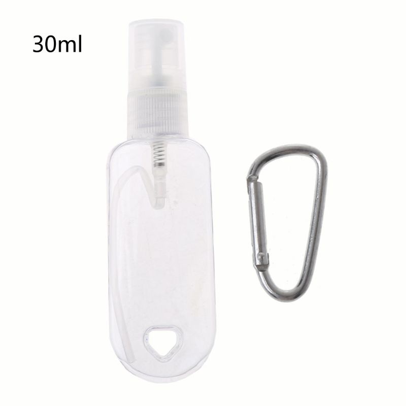 Bình rỗng mini dạng xịt đựng cồn rửa tay có móc khóa tiện lợi cỡ 30ml 50ml