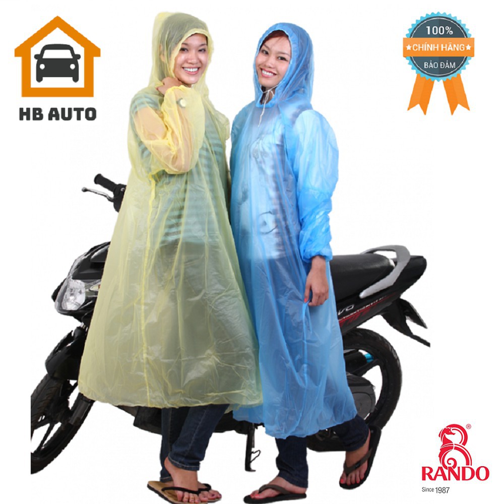 Áo mưa Rando trong màu đa dụng APEC-17 Size: L (1m60 - 1m65)