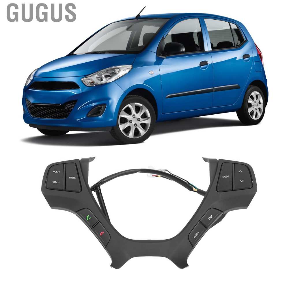 👍Hàng HOT Nút điều khiển vô lăng xe hơi màu đen thay thế đa năng cho HYUDNAI I10 2014‐2017 Khiển vô lăng xe hyundai Grand i10 có kèm cuộn cáp