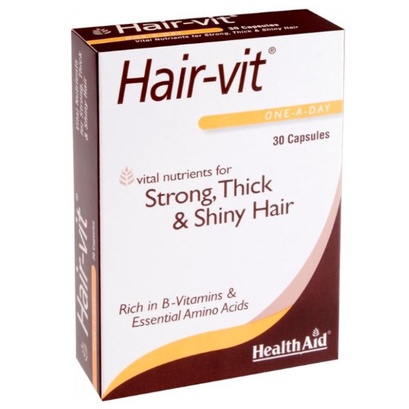 Healthaid Hair-vit – Hỗ trợ kích thích mọc tóc nhanh, ngăn ngừa rụng tóc, giúp nuôi dưỡng tóc làm tóc dày lên (Lọ 30v )