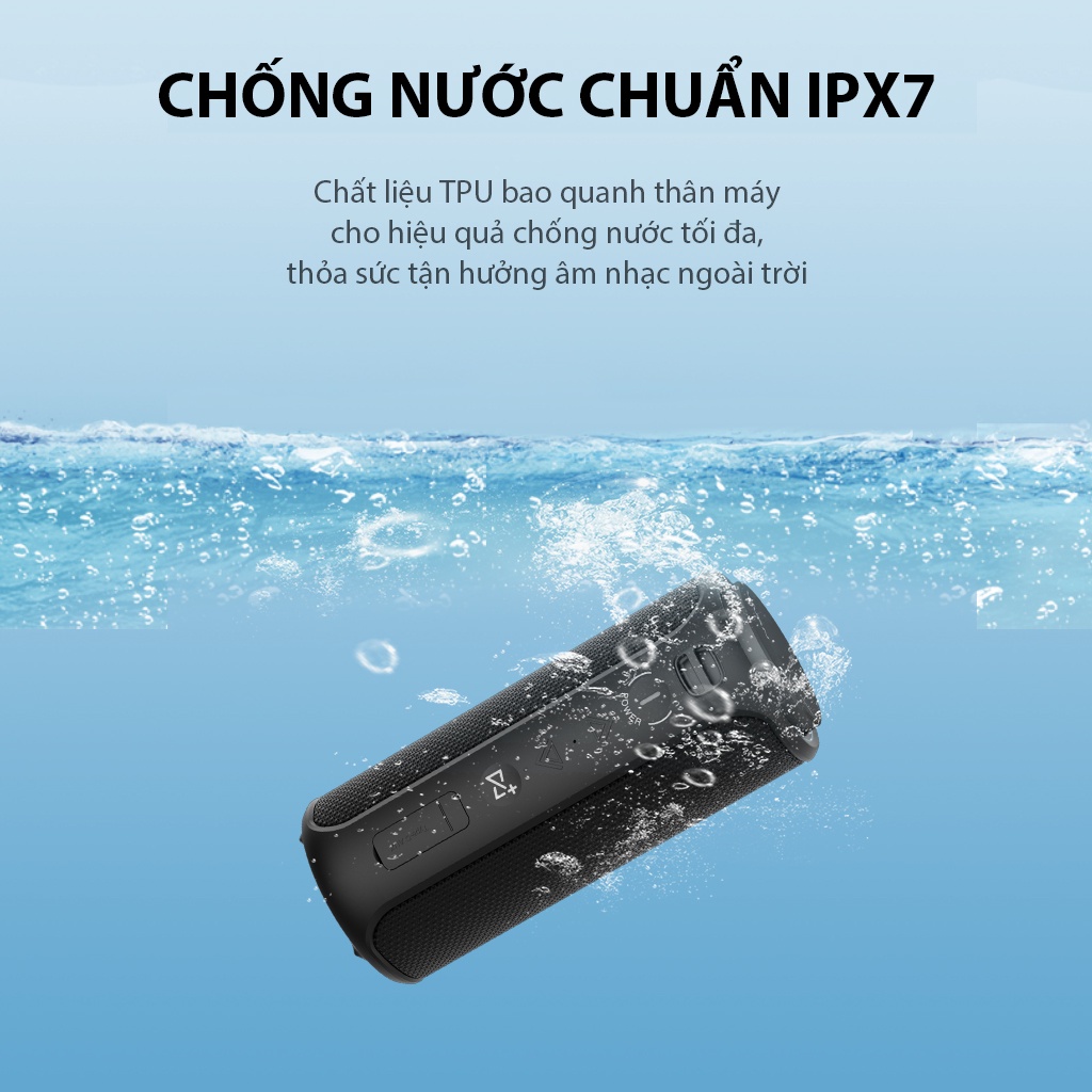 Loa Bluetooth 5.0 VIVAN VS30 Hi-Fi Công Suất 20W - Chống Nước IPX7