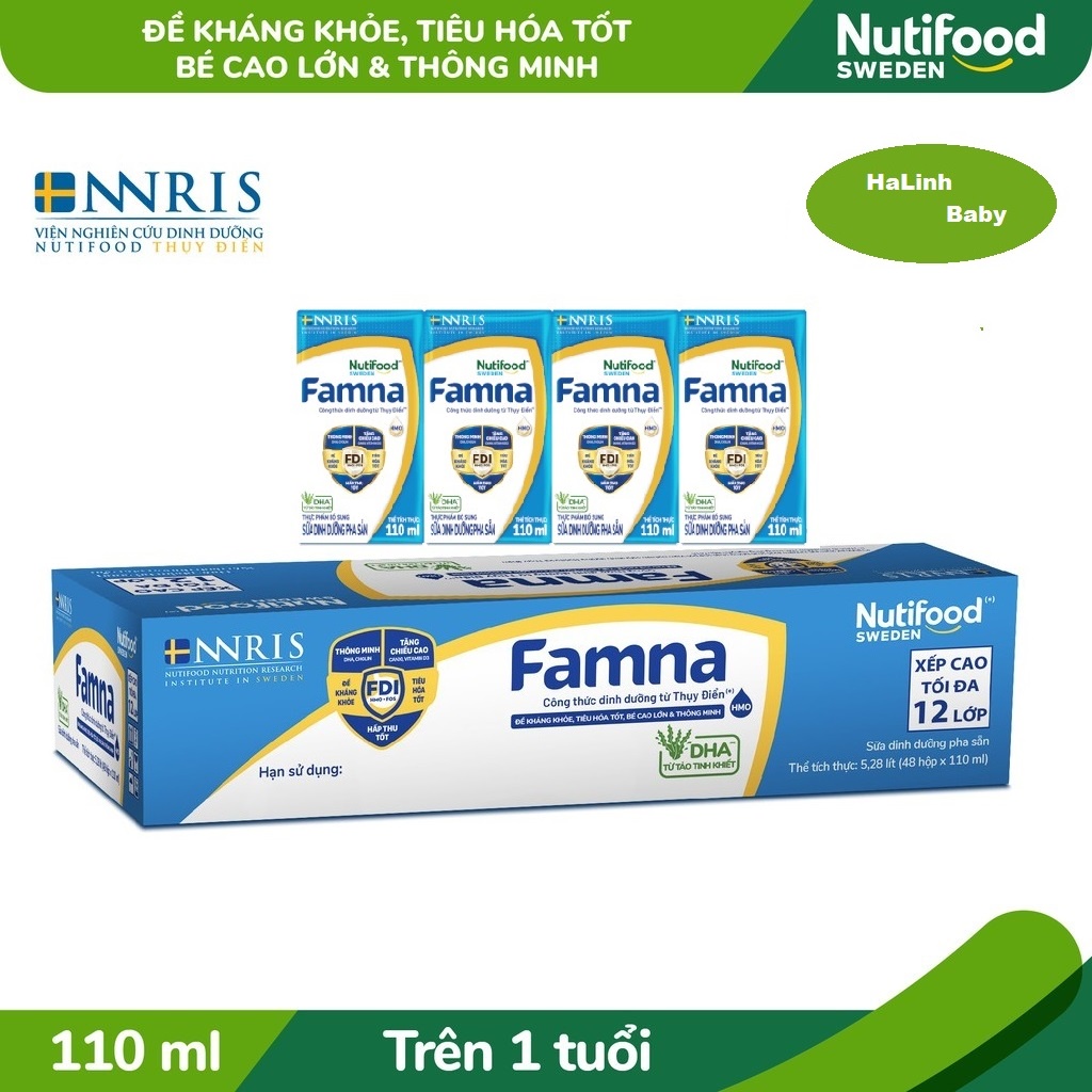 Sữa bột pha sẵn Famna 110ml [Thùng 48 hộp]