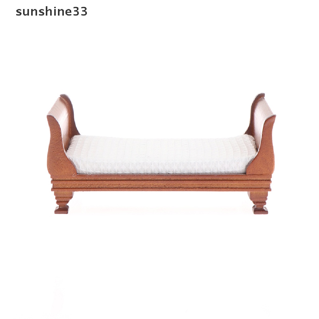 Giường Ngủ Mini Tỉ Lệ 1: 12 Dùng Trang Trí Nhà Búp Bê