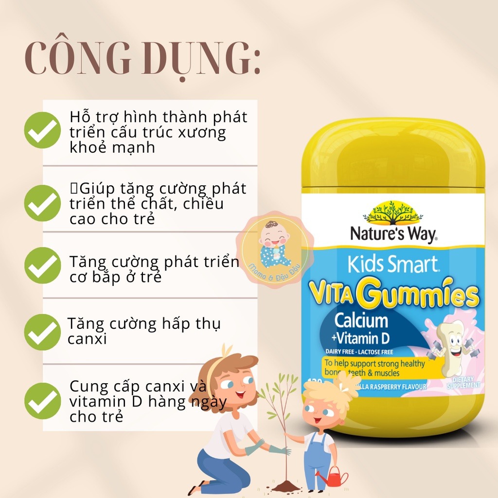 [CHÍNH HÃNG][ÚC] KẸO NGẬM VITAMIN GUMMIES CHO BÉ SIÊU NGON GIÚP CON TĂNG ĐỀ KHÁNG