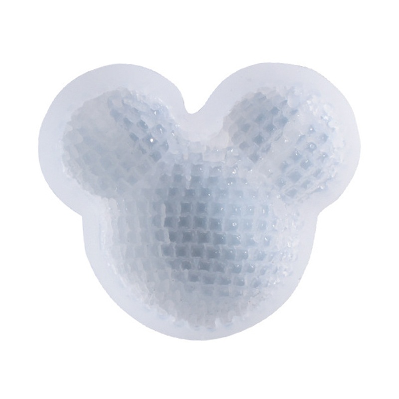 Khuôn Silicone Làm Móc Khóa Hình Chú Chuột Đính Đá Lấp Lánh DIY