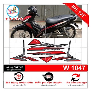 [SHIN DECAL] Tem xe wave RSX zin đỏ đen