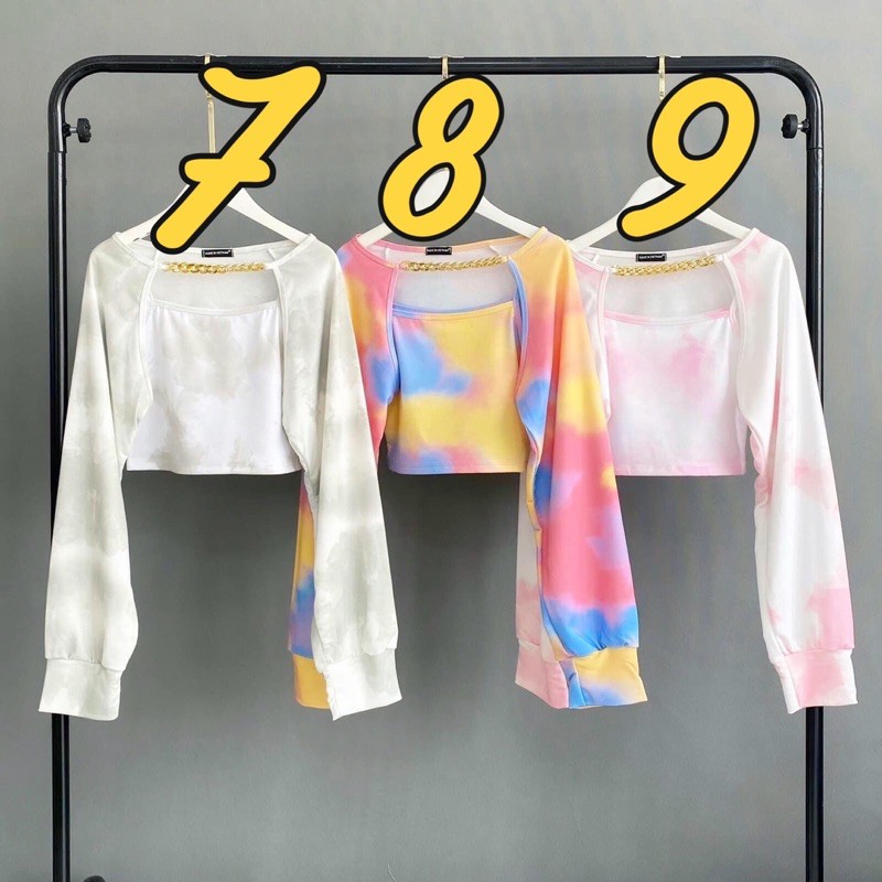 Áo Khoác Ngoài Loang Màu Ulzzang Ảnh+Clip Thật