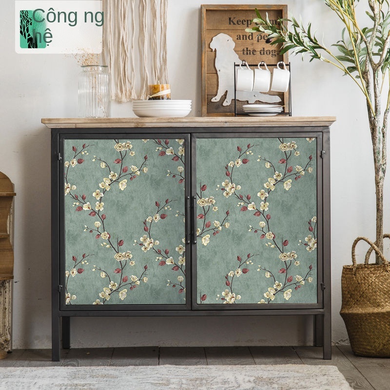 Hình dán cổ điển Mỹ đổi mới tủ giấy tường tự dính nền đồ nội thất cũ bằng gỗ giày cửa máy tính xấu xí thay màu