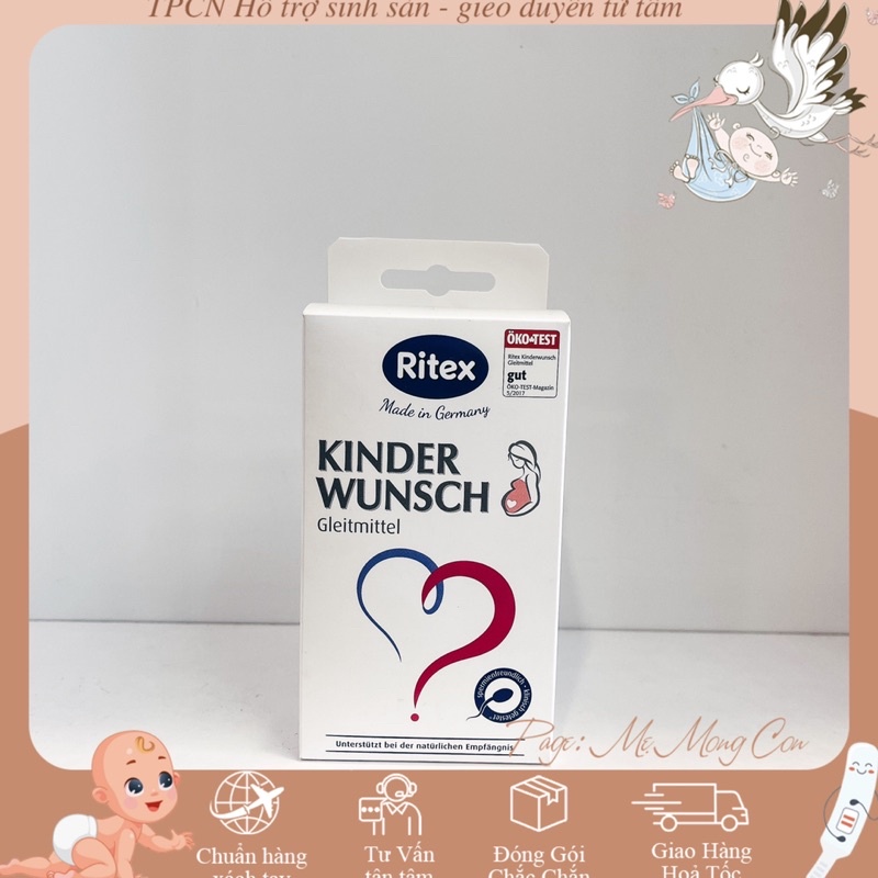 [HÀNG ĐỨC] Gel Ritex Kinderwunsch 1 tuýp - hỗ trợ tăng thụ thai