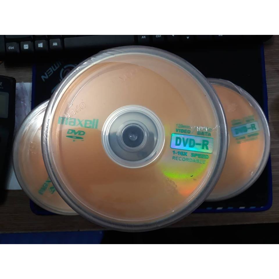 Đĩa Trắng DVD-R Maxell Dung Lượng 4.7Gb (Cọc 50c đĩa) - chính hãng