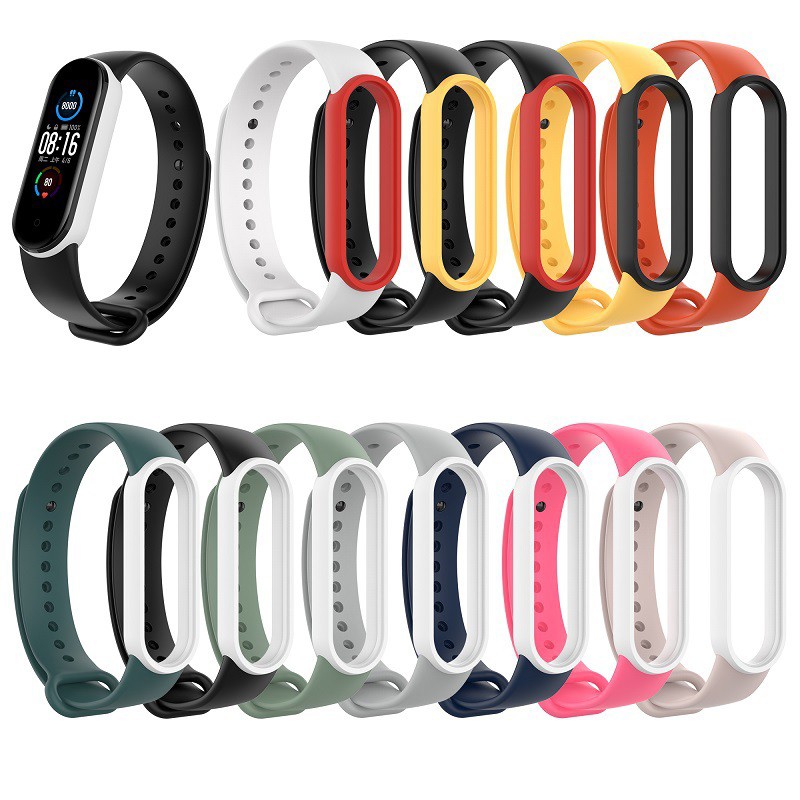 Dây Đeo Xiaomi Mi Band 5 / Mi Band 6 DẻoThay Thế Cho Vòng Đeo Tay Thông Minh TPU - 2 màu