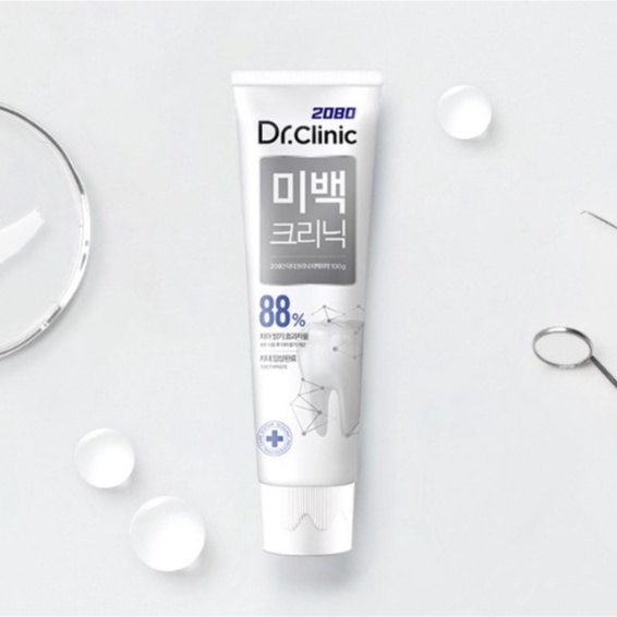 Kem đánh răng chuyên biệt trắng sáng cao cấp 2080 Dr. Clinic Whitening Clinic 120g nội địa Hàn Quốc