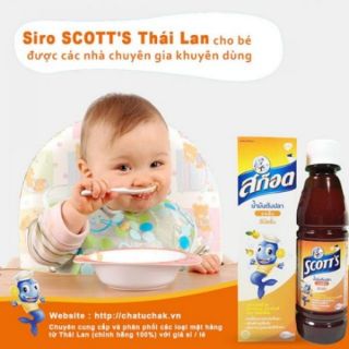 Siro Scotts giúp trẻ ăn ngon, tăng cân Thái Lan