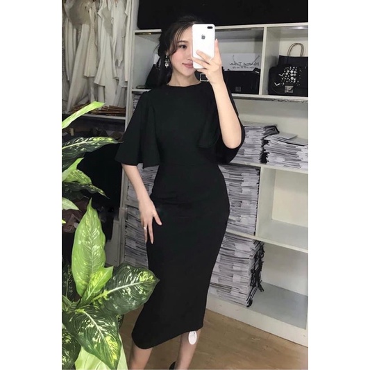 Đầm body umi tay loe sang trọng