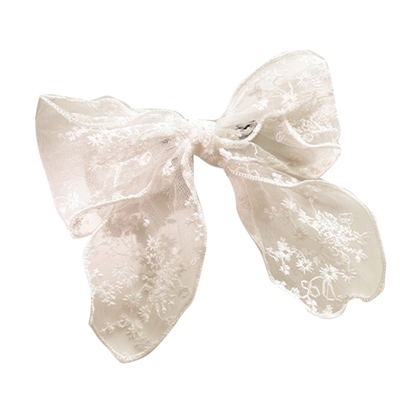 Dây Cột Tóc Co Giãn Phối Ren Hoa Thời Trang Cho Nữ