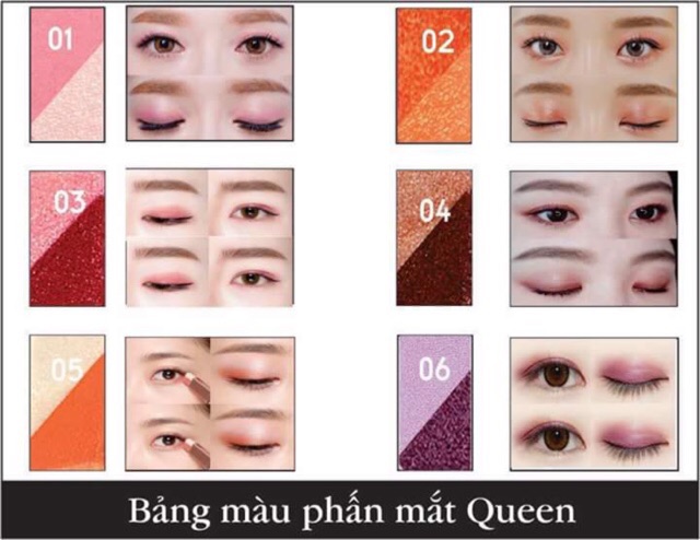 Phấn mắt 05 - cam nhạt - nhũ trắng