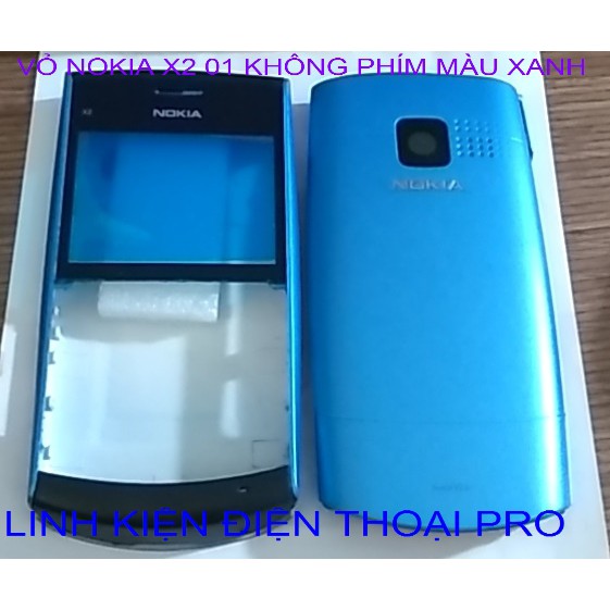 VỎ NOKIA X2 01 KHÔNG PHÍM MÀU XANH