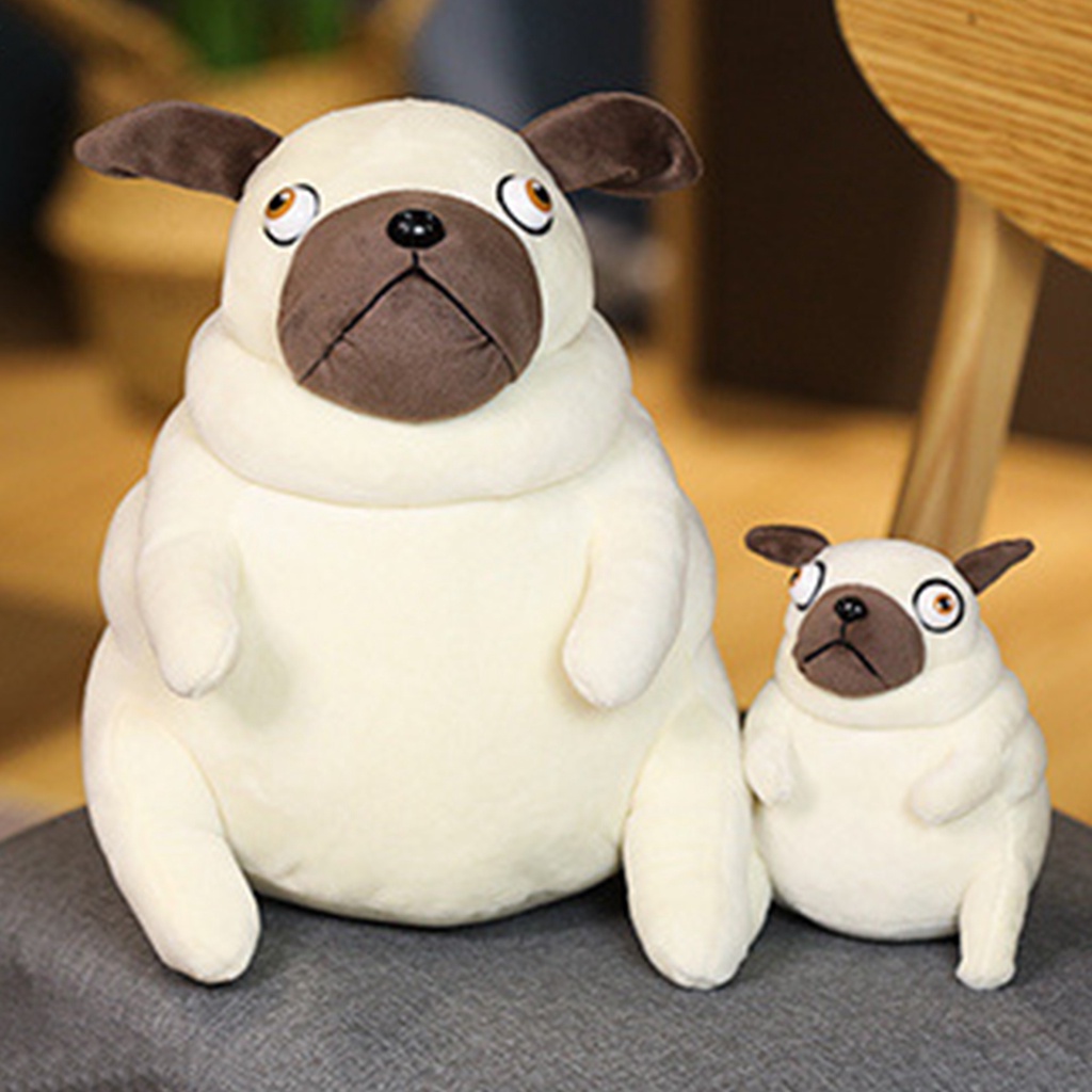 Gối Đệm Hình Chú Chó Pug Nhồi Bông Siêu Mềm Trang Trí