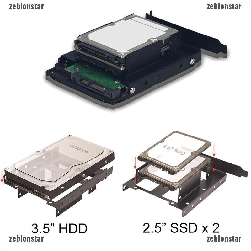 ❤star Khung chuyển đổi 3.5 " 2.5 " SSD HDD sang PCI cho ổ cứng ▲▲ | BigBuy360 - bigbuy360.vn