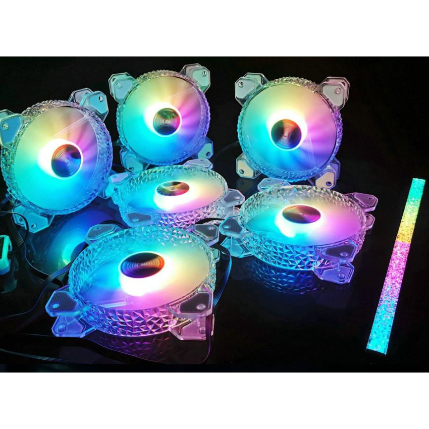 QUẠT LED CASE COOLMOON D1 LED RGB 12CM