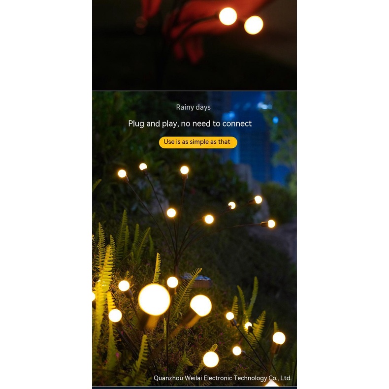 Đèn Led Trang Trí Sân Vườn Sử Dụng Năng Lượng Mặt Trời Chống Thấm Nước