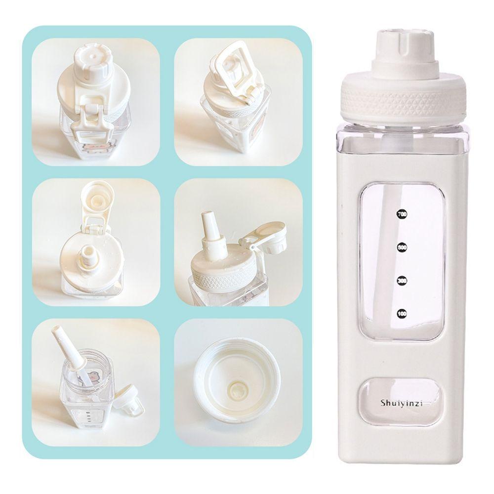 YIYU Bình Đựng Nước Trái Cây 700ML Bằng Nhựa Có Nhãn Dán Hình Gấu Dành Cho Nhà Bếp Ngoài Trời