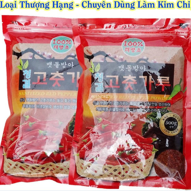 Bột ớt hàn quốc loại thượng hạng 500g