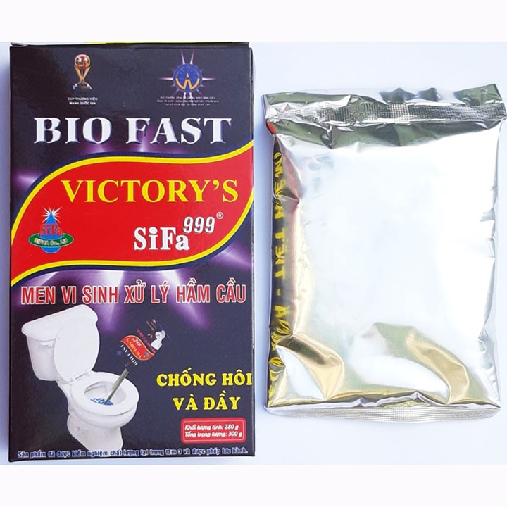 Bột men vi sinh chống hôi - đầy bồn cầu Sifa - bột thông combo3